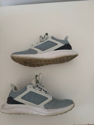 Zapatillas Adidas Gris y Verde Agua