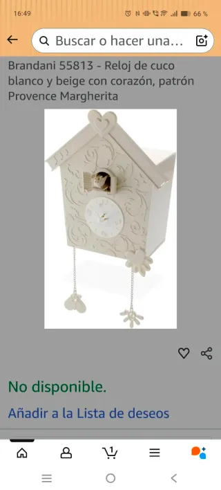 Reloj de Pared Cúco Decorativo