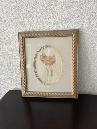 Cuadros de flores en madera