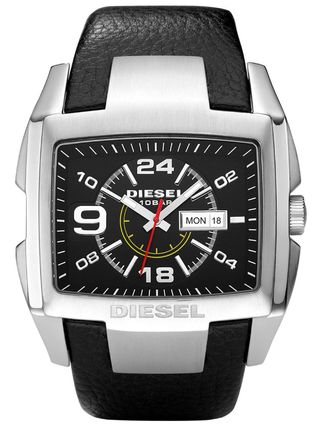 Reloj Diesel DZ1215 Piel Negro y Plata