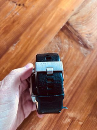 Reloj Diesel DZ1215 Piel Negro y Plata