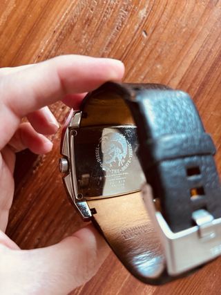 Reloj Diesel DZ1215 Piel Negro y Plata