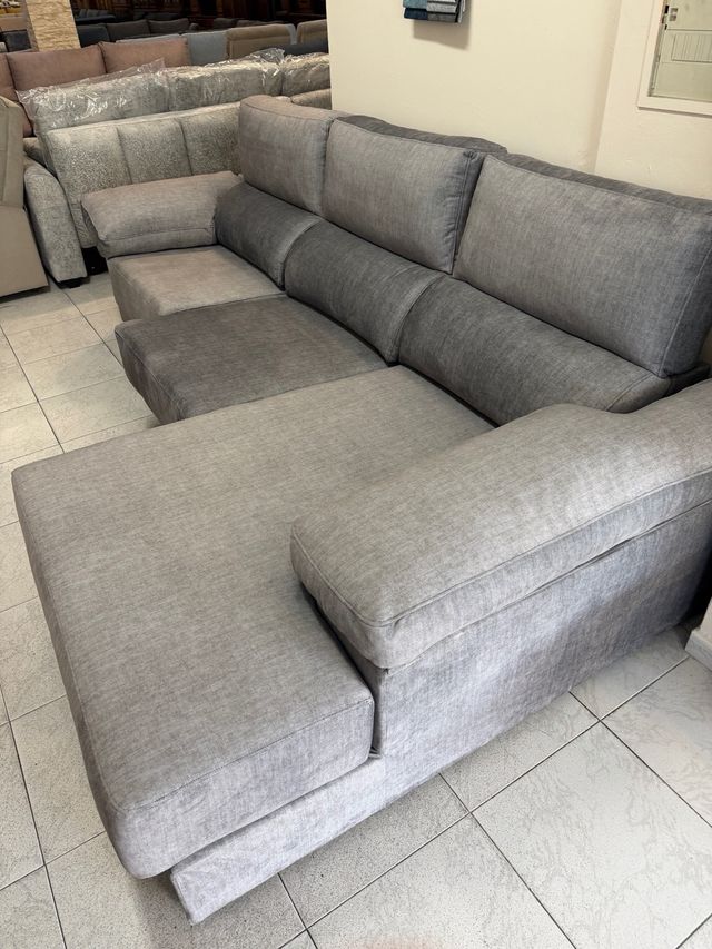 Chaiselongue Everest Gris Tela