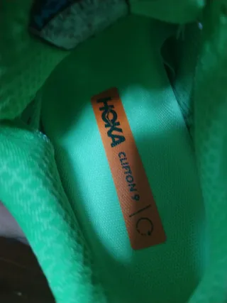 Hoka W Clifton 9 Verdes talla 39 1/3