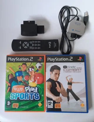Pack 2 Juegos PlayStation 2+Cámara Eye Toy+MandoTV