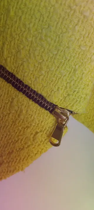 Chaqueta Blazer con Cremalleras Doradas xs