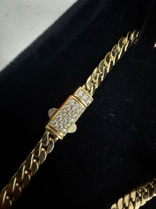 Cadena Cubana Oro 18k Nuevo