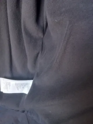 Parka Hollister Gris y Negra Talla M. Forrada Felp