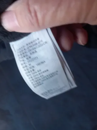 Parka Hollister Gris y Negra Talla M. Forrada Felp