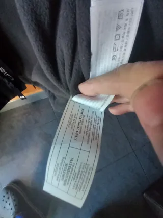 Parka Hollister Gris y Negra Talla M. Forrada Felp