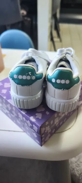 Sneakers Diadora Bambina Bianche