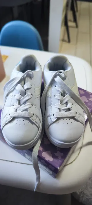 Sneakers Diadora Bambina Bianche