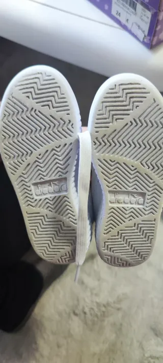 Sneakers Diadora Bambina Bianche