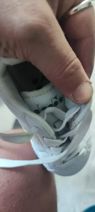 Sneakers Diadora Bambina Bianche