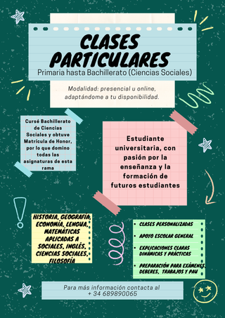 Profesora de clases particulares