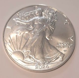 8 once Argento 999 Walking Liberty annate varie