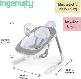 Mecedora / Columpio Ingenuity para bebé