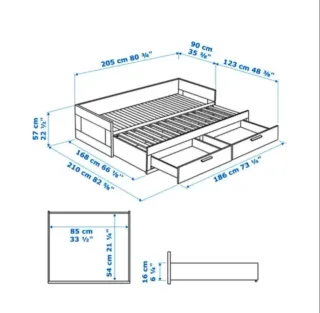 Cama nido con 2 colchones