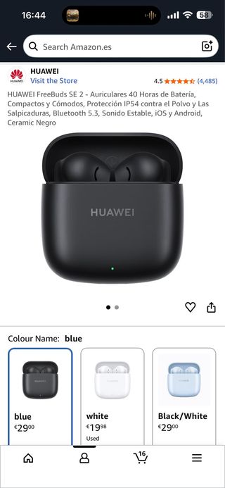 Huawei FreeBuds SE 2 - 40H Batería