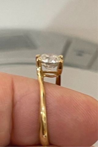 Anillo Oro 18K Diamante Natural 1.02ct F/I2