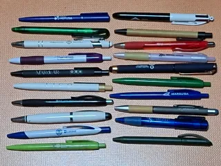 Lote 20 bolígrafos publicidad