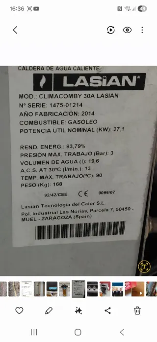 Caldera gasoil buen estado