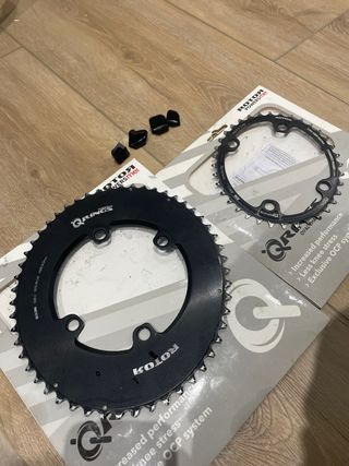 Platos Rotor Qrings 52/36 Oval con adaptador Ulteg