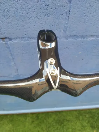 Manillar integrado CARBÓN NESS 700x90mm +6°. NUEVO