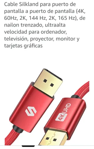Cavo DisplayPort 4K UHD Rosso