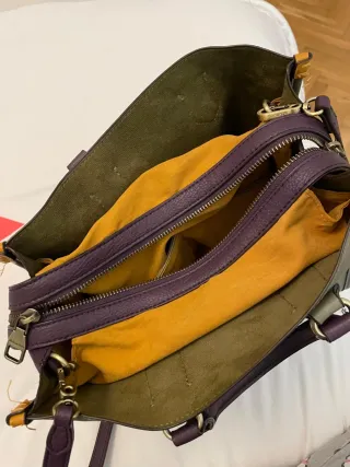 Bolso Abbacino gris verdoso y morado