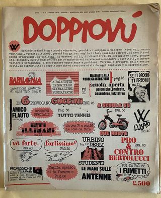 Rivista Doppiovu ottobre nr .1 1976 Arnoldo Mondad