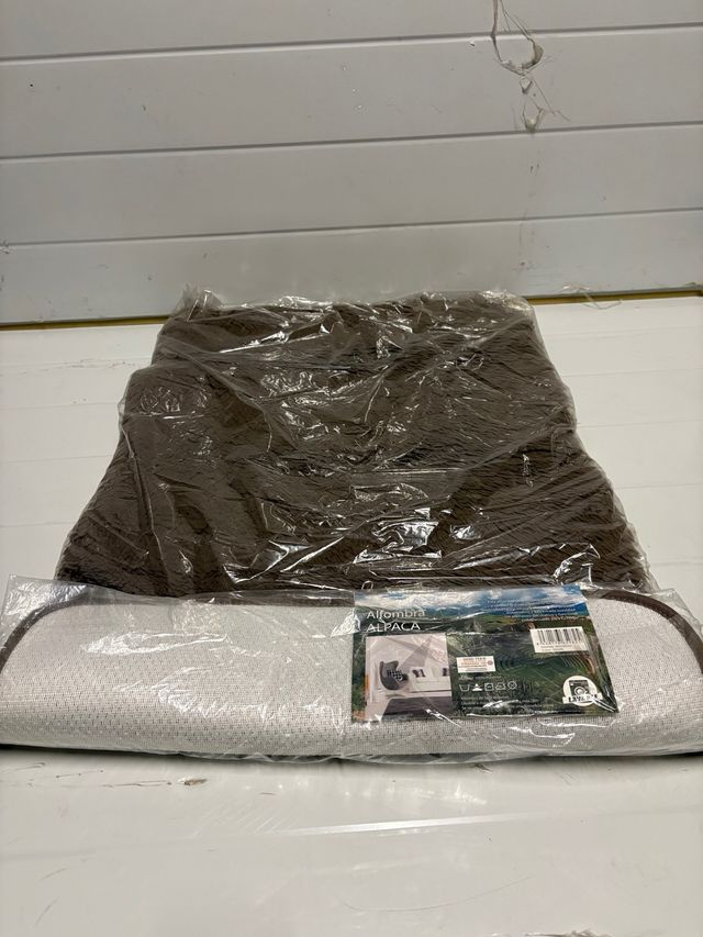 Alfombra Alpaca Liso Marrón 60x100 cm