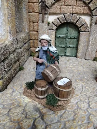 Figura pastor con barriles