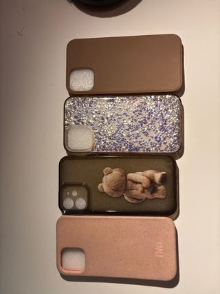 4 Fundas para móvil iphone 12 mini 1€ cada una