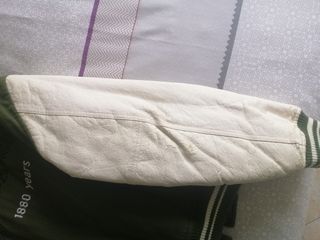 Chaqueta Beisbolera Verde y Blanca