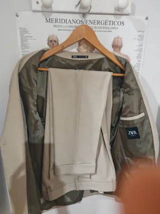 Traje Zara Beige Hombre