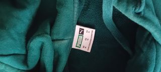 Sudadera Puma Verde con Capucha