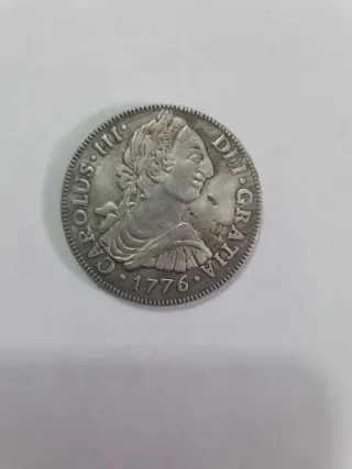 COPIA. Moneda 8 Reales 1776.