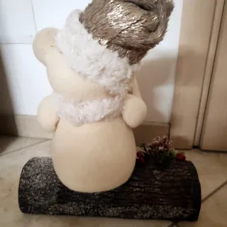 Orso polare decorativo con occhiali
