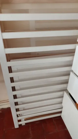 Cuna Ikea Sundvik Blanca + colchón viscoelástico