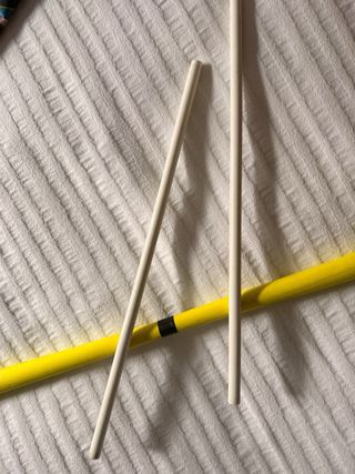 Devilstick Neón Amarillo + Palos Control
