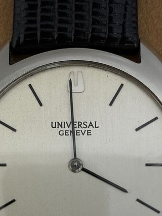 Orologio Vintage Universal Geneve Argento Nero
