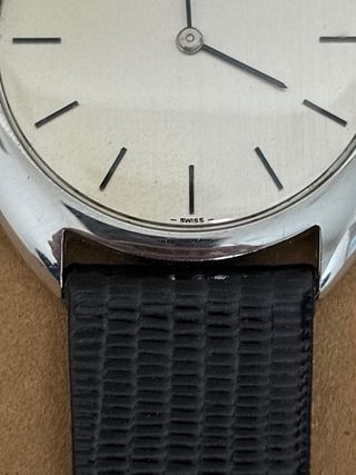 Orologio Vintage Universal Geneve Argento Nero