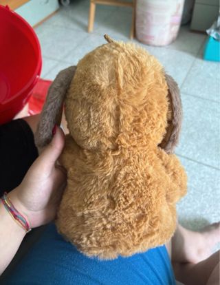 Peluche cane con cuore I love you