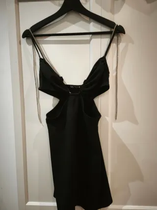 Vestido corto fiesta negro Talla S