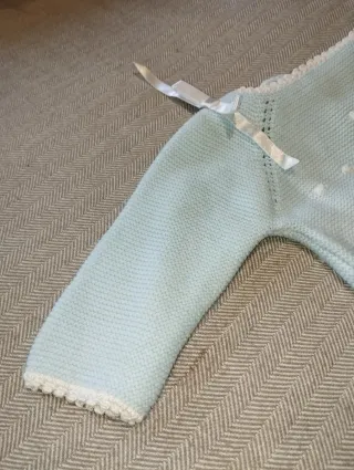 Conjunto bebé punto azul