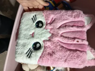 Diario peluche gatto rosa