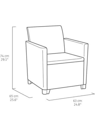 Conjunto Keter Nora 4 plazas exterior