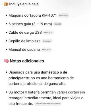 Cortapelos Kemei KM-1071