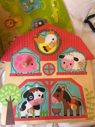 Puzzle de madera granja Janod